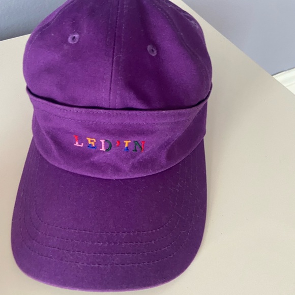 LEDin Korean Streetwear Purple Logo Baseball Cap - Picture 3 of 8